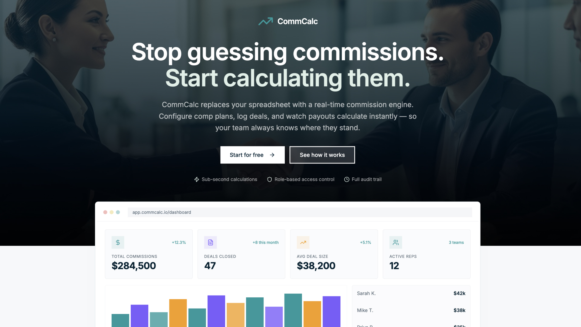 Loading preview of CommCalc